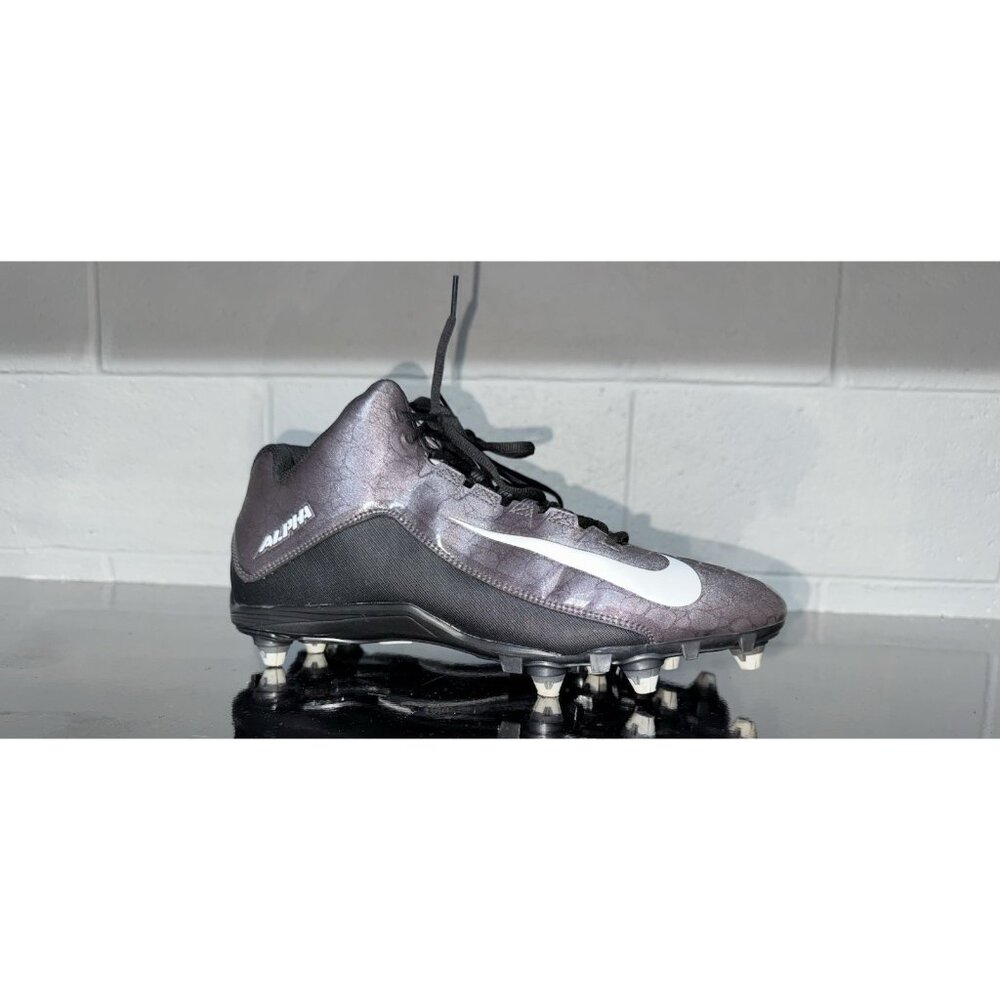 Nike Alpha Strike 2 D Mens Detachable Football Cleats Size 13 Gray Black